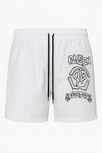 Load image into Gallery viewer, Philipp Plein PB25MBL01-01WHITE "Graffiti" Men's White Swimsuit
