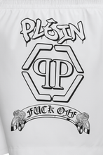 Load image into Gallery viewer, Philipp Plein PB25MBL01-01WHITE "Graffiti" Men's White Swimsuit