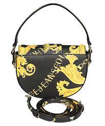 Versace Jeans Couture Crossbody Bag Black Baroque Style