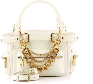 Love Moschino JC4288PP0GKT0100 White Handbag with Chains