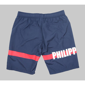 Philipp Plein Mens Swimwear Trunks Navy Blue Quick Dry