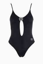 Load image into Gallery viewer, Philipp Plein Black One Piece Swimwear Monokini