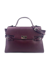 Load image into Gallery viewer, Ermanno Scervino &quot;SALLY&quot; Top Handle Bag Plum