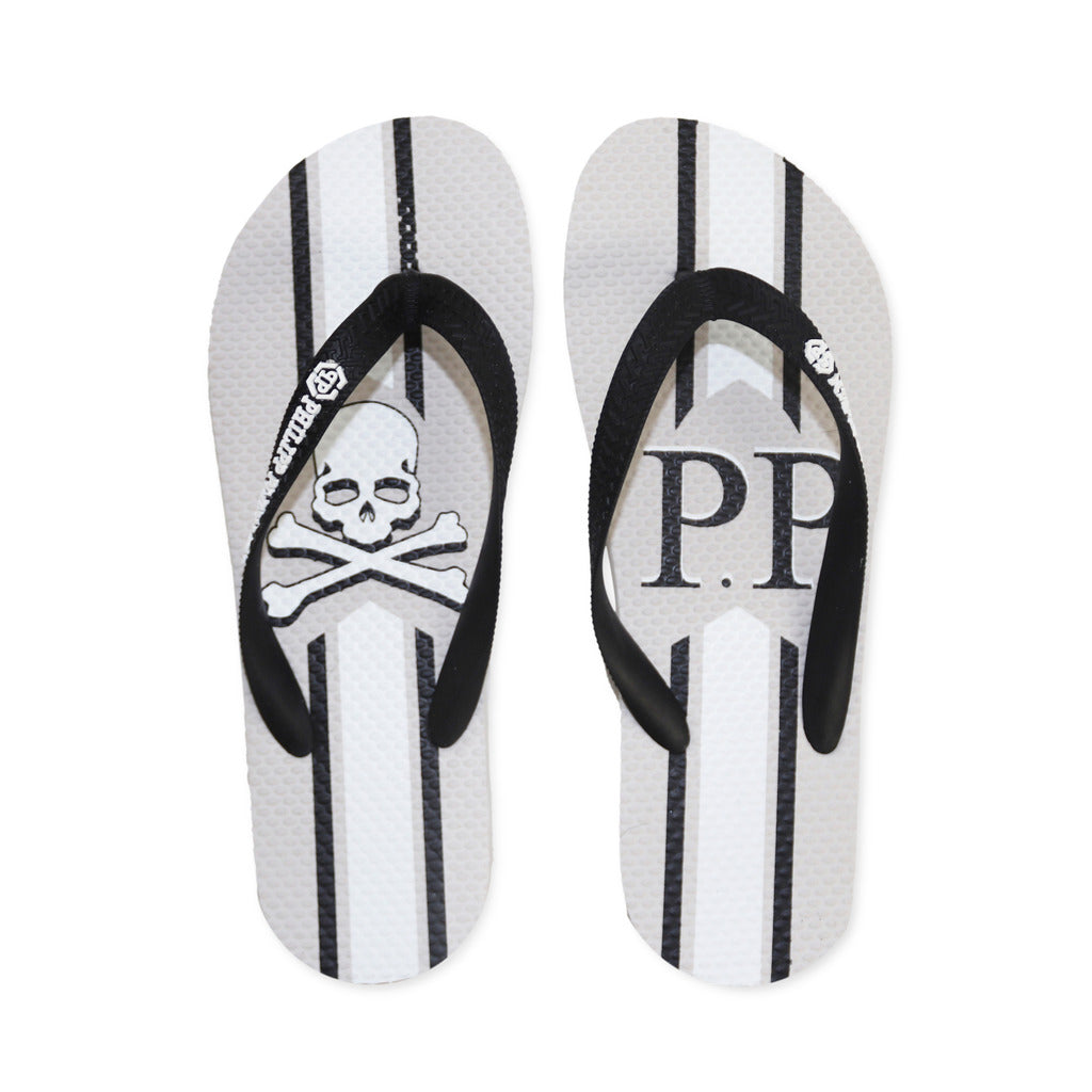 Philipp Plein BRD_90394_GREY Flip Flops Unisex