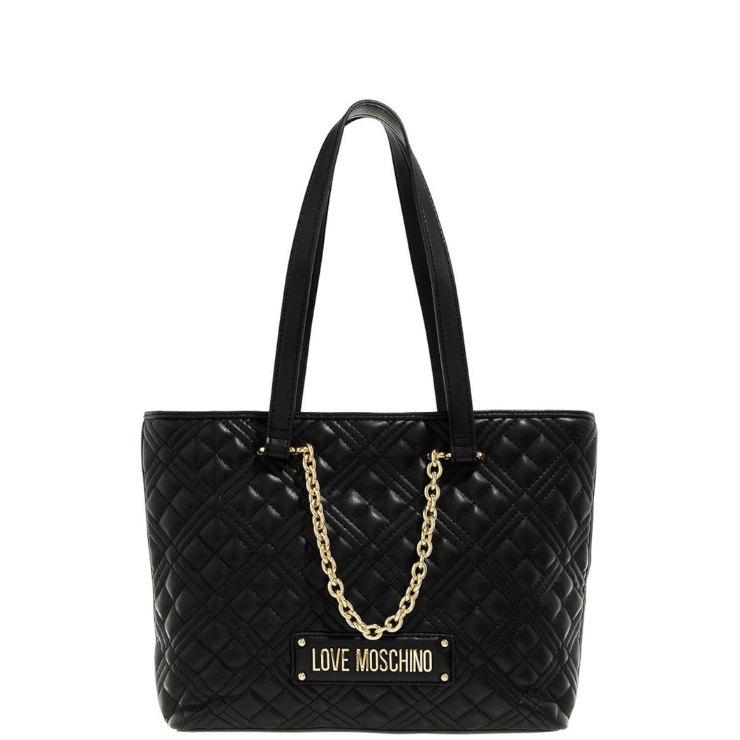Love Moschino Small Tote Bag with Chain