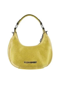 Plein Sport Rhinestone Embellished Mini Hobo "KATE" Gold