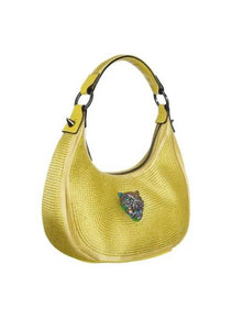 Plein Sport Rhinestone Embellished Mini Hobo "KATE" Gold