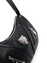 Load image into Gallery viewer, Plein Sport Hobo Bag &quot;Leah&quot; Black