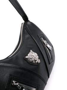 Plein Sport Hobo Bag "Leah" Black