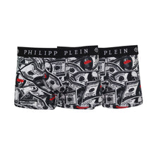Load image into Gallery viewer, Philipp Plein Men Boxers Bipack (set of 2) Black Capitalism UUPB31-99