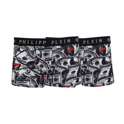 Philipp Plein Men Boxers Bipack (set of 2) Black Capitalism UUPB31-99