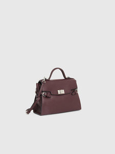 Ermanno Scervino "SALLY" Top Handle Bag Plum