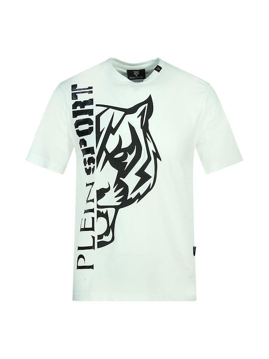 Plein Sport Men's T-shirt with tiger white