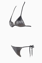 Load image into Gallery viewer, Philipp Plein Women&#39;s Bikini Swimwear Silver with Logo Limited Edition