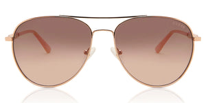 Guess GF6143 28F 59 Womens Rose Gold Aviator Sunglasses
