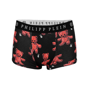 Philipp Plein Men Boxers Bipack (set of 2) Black with Bear UUPB21-99