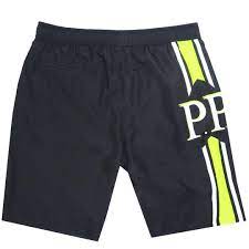 Philipp Plein Mens Swimwear Black Trunks Quick Dry