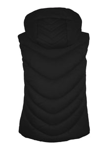 Plein Sport Woman's Black Sleeveless Hoodie Jacket