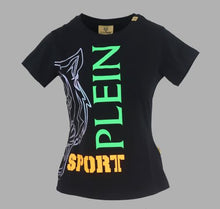Load image into Gallery viewer, Plein Sport DTPS3010-99 Women&#39;s Black T-shirt