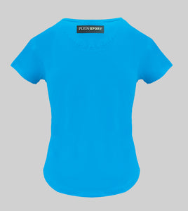 Plein Sport DTPS3013-81 Women's Cotton T-shirt Light Blue