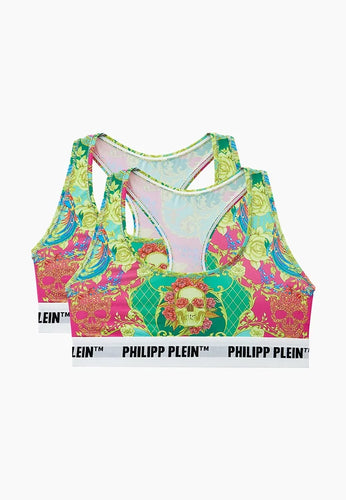 Philipp Plein DUPT3132 Multicolor Bra set of 2