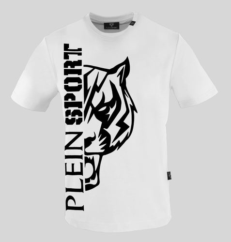 Plein Sport Men's T-shirt with tiger white