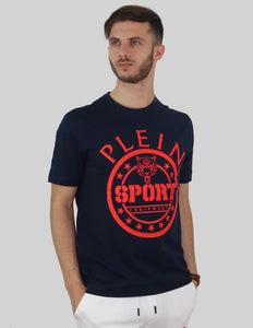 Plein Sport TIPS128TN-95 Men's Tshirt Navy Blue