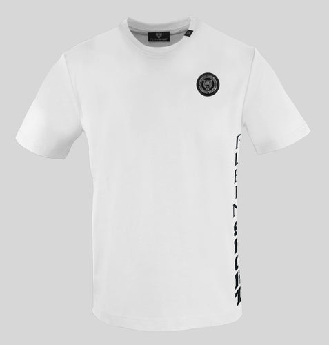 Plein Sport TIPS40101 Men's White T-shirt with Logo