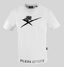 Load image into Gallery viewer, Plein Sport TIPS413-01 Men&#39;s T-shirt White with Logo