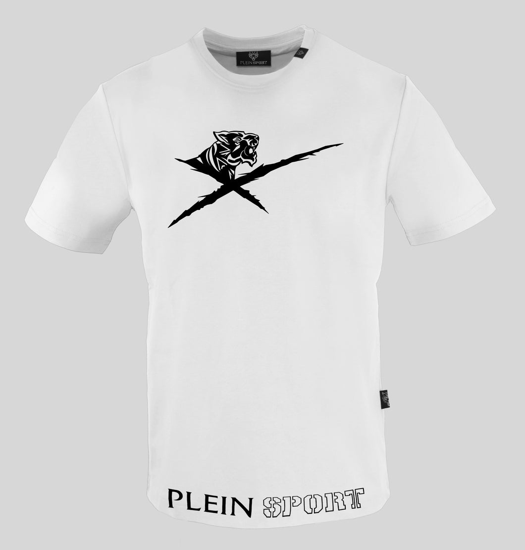 Plein Sport TIPS413-01 Men's T-shirt White with Logo