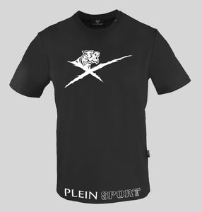 Plein Sport TIPS413-99 BLACK Men's T-shirt with Logo