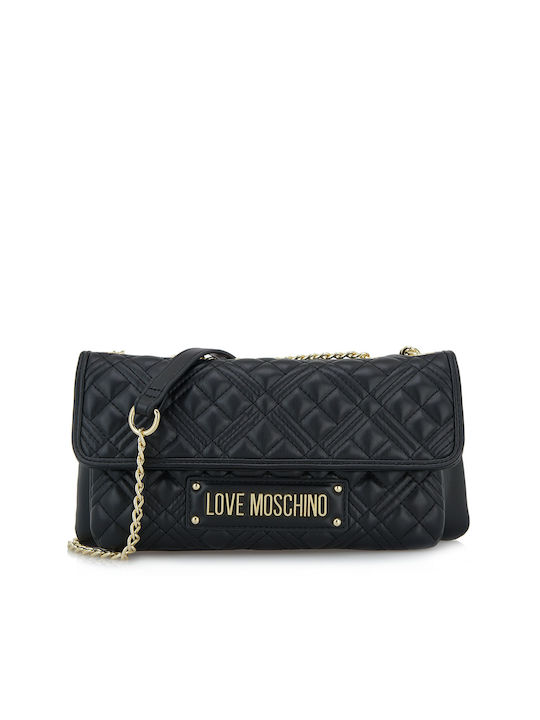 Love Moschino JC4163PP0HLA0000 Black Quilted Cross-body with Chain strap