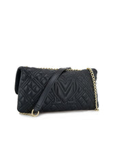 Load image into Gallery viewer, Love Moschino JC4163PP0HLA0000 Black Quilted Cross-body with Chain strap