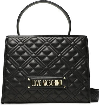 Love Moschino JC4065PP1HLA0000 Black Quilted Small Tote Bag