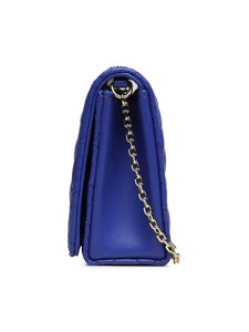 Love Moschino JC4079PP1HLA0753 Quilted Blue Crossbody Bag