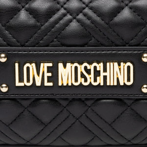 Love Moschino JC4027PP1FLA0000 Black Quilted Crossbody Bag with Big Chain