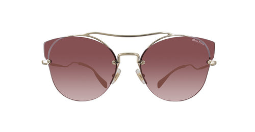 MIU MIU MU52SS-ZVN0A0-62 Womens Sunglasses Pink Pale Gold Cat Eye