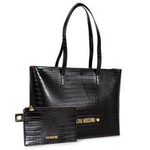 Load image into Gallery viewer, Love Moschino JC4425PP0FKS0000 Large Black Tote Bag Croc Effect