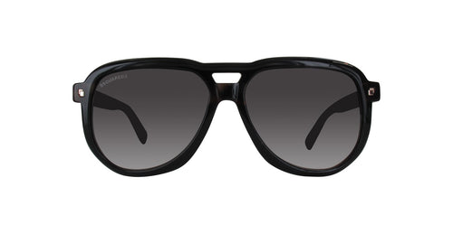 DSQUARED Mens Sunglasses DQ0286-05B-56 Black Havana Aviator