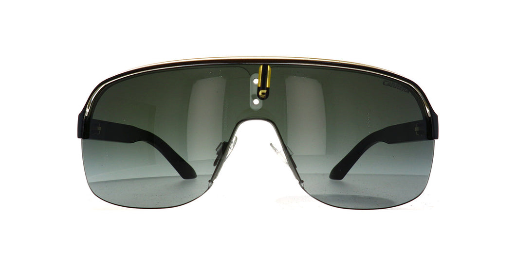 Carrera Topcar 1 KBN/PT Men Sunglasses Black Yellow Large