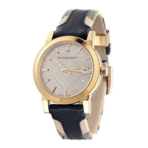 Burberry The City Gold BU9032 Gold Leather Strap