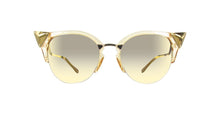 Load image into Gallery viewer, FENDI FF0041S-27L-52 Women&#39;s Sunglasses Gold Crystal Cat-Eye