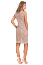 Load image into Gallery viewer, CHRISTINA GAVIOLI Womens Dress Marrone Slip on Sleeveless V-Neck