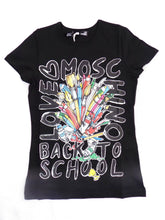 Load image into Gallery viewer, LOVE MOSCHINO Womens Tshirt Black Short Sleeve Size S