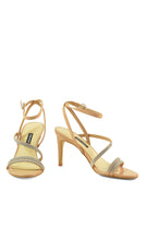 Load image into Gallery viewer, NINE WEST &quot;DANA 2&quot; Sandals Nude with Rhinestones