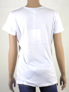 LOVE MOSCHINO Womens Tshirt White Short Sleeve Size M
