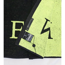 Load image into Gallery viewer, Philipp Plein Large Cotton Beach Towel Black with Logo 180x100cm