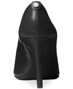 MICHAEL KORS "DOROTHY" Flex Pumps Black Leather High Heels