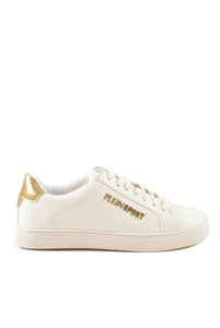 Plein Sport DISP709 Women's Sneakers White with Gold Logo