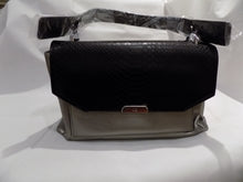 Load image into Gallery viewer, CAVALLI Class &quot;ROCK SNAKE&quot; Womens Medium Shoulder Bag Silver &amp; Black